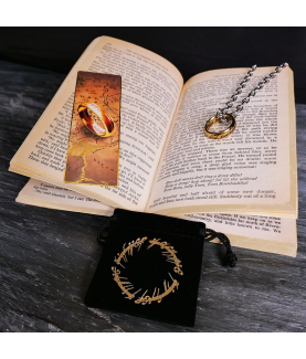 Set - Le Seigneur des Anneaux - Anneau Unique & Marque page métal