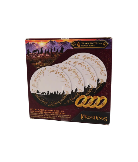 Plate - Set of 4 - Lord of the Rings - Fellowship of the Ring
