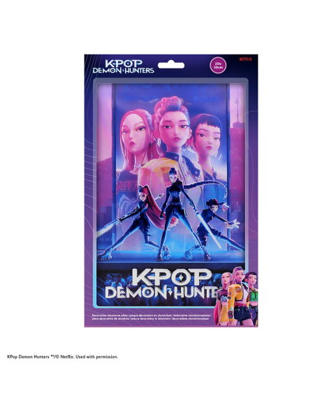 Plaque métallique - KPop Demon Hunters - Key Art