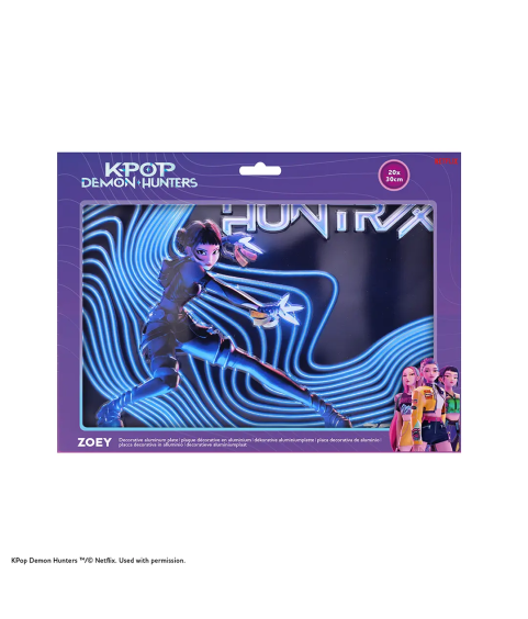 Plaque métallique - KPop Demon Hunters - Zoey, Huntrix