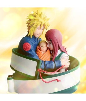 Static Figure - Naruto 72 series - Naruto - Minato, Naruto & Kushina