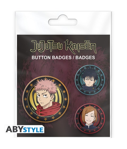 Badge - Jujutsu Kaisen - Yuji, Megumi & Nobara