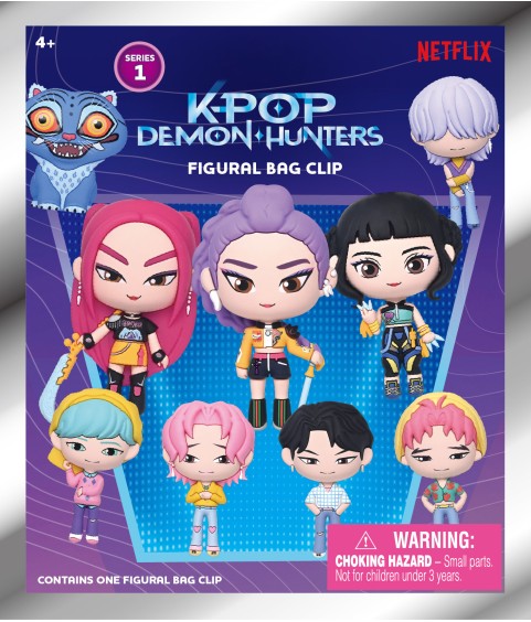 Keychain - Blind Box - KPop Demon Hunters - Foam Bag Clip Series 1