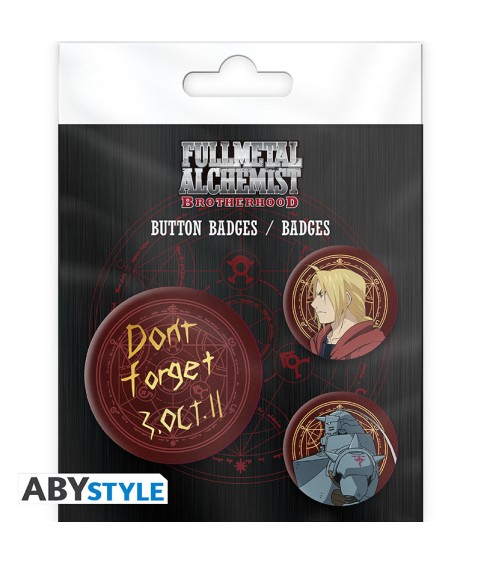 Badge - Full Metal Alchemist - Alphonse & Edward