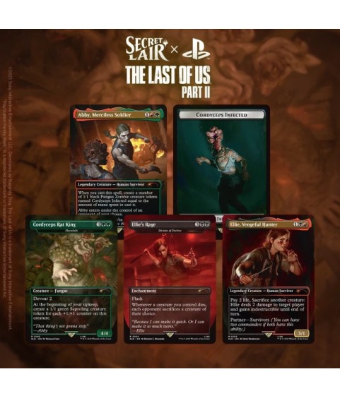 Trading Cards - Secret Lair - Magic The Gathering - Secret Lair - the Last of Us : Part II