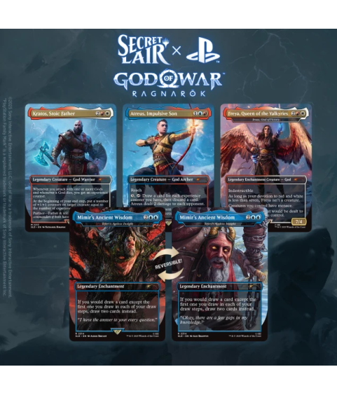 Trading Cards - Secret Lair - Magic The Gathering - Secret Lair - God of War : Norse