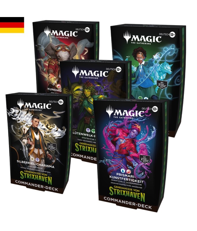 Cartes (JCC) - Deck de Commander - Magic The Gathering - Set Deck de Commander - Les Secrets de Strixhaven - DE