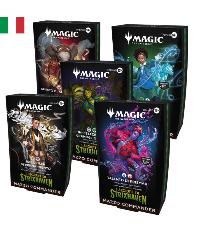 Sammelkarten - Commander Deck - Magic The Gathering - Commander Deck Set - Geheimnisse von Strixhaven - IT