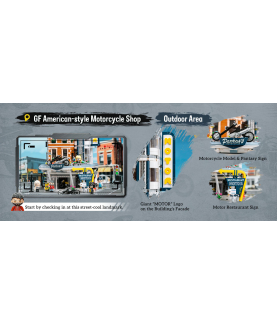 Construction kit - 85024 - Motorcycle Restaurant