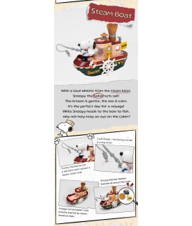 Set de construction - Snoopy - 86907 - Steam Boat