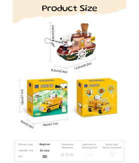 Set de construction - Snoopy - 86907 - Steam Boat