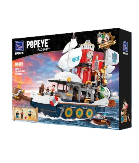 Construction kit - Popeye - 86402 - Popeye Treasure Hunt Steamship