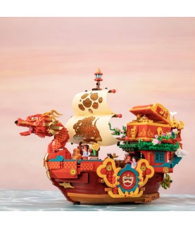 Set de construction - 18009 - Navire du Dragon de la Fortune