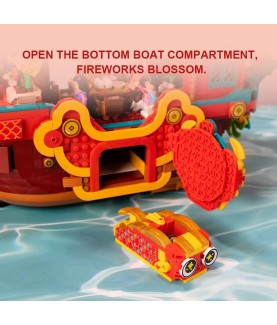 Set de construction - 18009 - Navire du Dragon de la Fortune