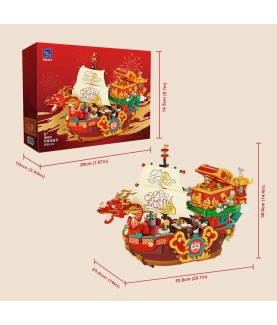 Set de construction - 18009 - Navire du Dragon de la Fortune