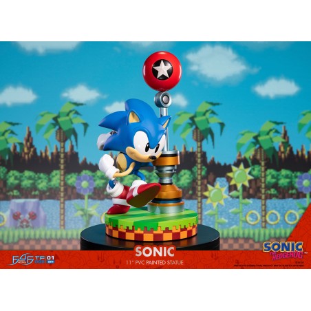 Statue de collection - Emballage endommagé - Sonic the Hedgehog - Running at save point