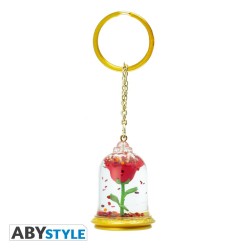 Keychain - The Beauty and the Beast - The Enchanted Rose