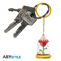 Keychain - The Beauty and the Beast - The Enchanted Rose