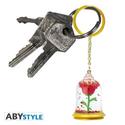 Porte-clefs - La Belle et la Bête - La Rose enchantée