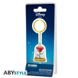 Keychain - The Beauty and the Beast - The Enchanted Rose