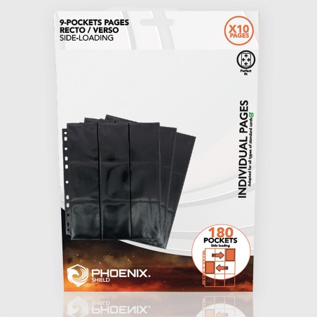 Protège-cartes - 9-pocket 11-hole punch pages (x 10)