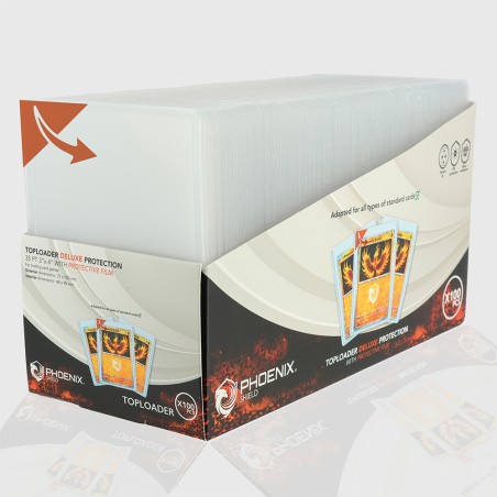 Protège-cartes - Toploader 35pt 3"x4" x 100 deluxe (with protective film)