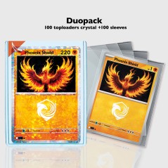 Protège-cartes - Toploader duopack protec crystal + sleeves (x 100)