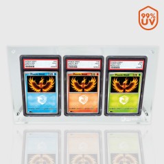 Protège-cartes - 3 slots acrylic for p.s.a grading cards