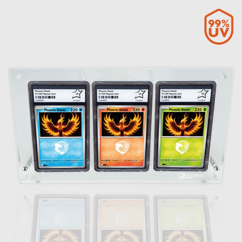 Protège-cartes - 3 slots acrylic for pca grading cards