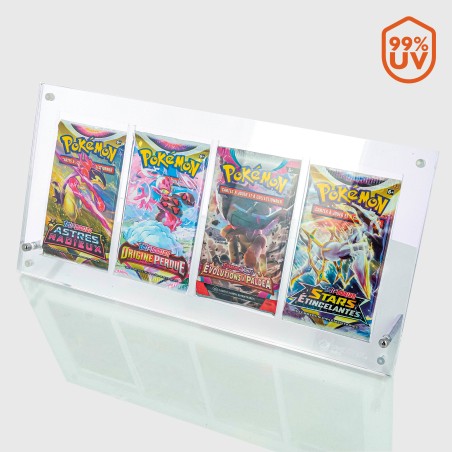 Protège-cartes - 4 slots acrylic booster pack holder