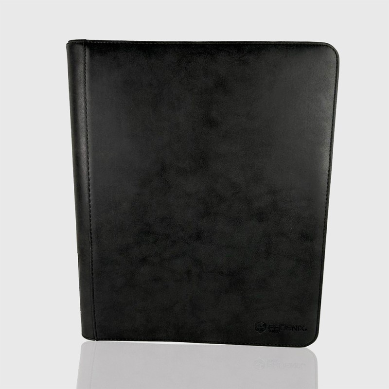 Protège-cartes - Deluxe toploader zip 9-pockets 360 cards black