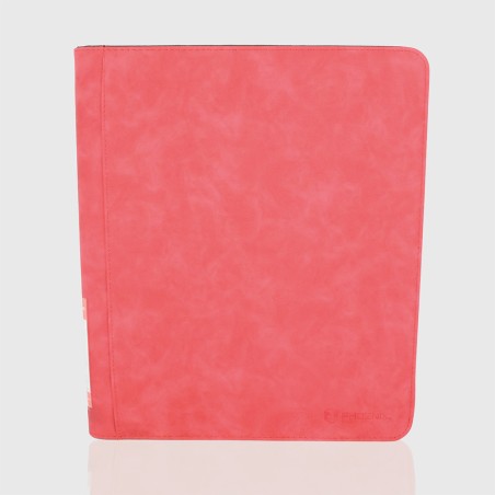 Protège-cartes - Deluxe toploader zip 9-pockets 360 cards red