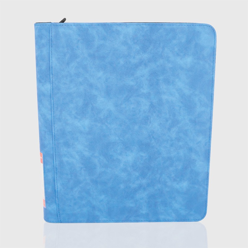 Hülle - Deluxe toploader zip 9-pockets 360 cards blue