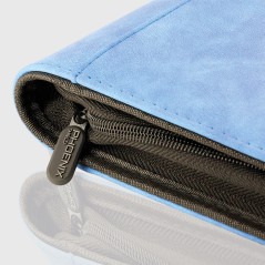 Hülle - Deluxe toploader zip 9-pockets 360 cards blue