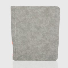 Protège-cartes - Deluxe toploader zip 9-pockets 360 cards grey