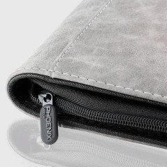 Protège-cartes - Deluxe toploader zip 9-pockets 360 cards grey
