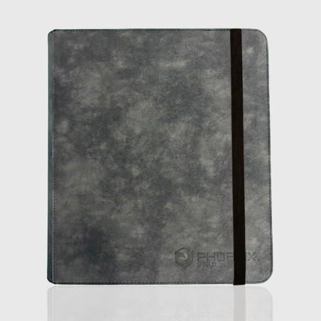Protège-cartes - Ringed binder 9-pockets (900 cards) velvet effect black