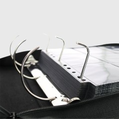 Protège-cartes - Prestige ringed binder zip 9-pockets (900 cards) velvet black