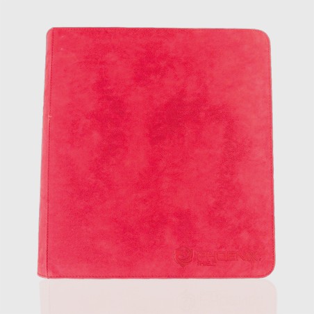 Protège-cartes - Prestige ringed binder zip 9-pockets (900 cards) velvet red