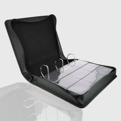 Protège-cartes - Prestige ringed binder zip 9-pockets (900 cards) velvet red