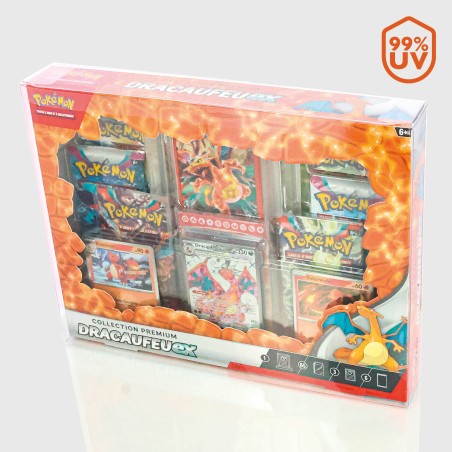 Protège-cartes - Crystal box protec 99% uvr coffret collec prem 7 bst (x12)