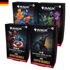 Trading Cards - Commander Deck - Magic The Gathering - Commander Deck Set - Marvel Super Heroes