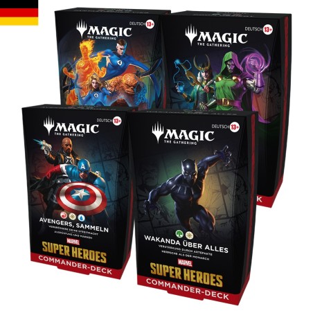 Trading Cards - Commander Deck - Magic The Gathering - Commander Deck Set - Marvel Super Heroes