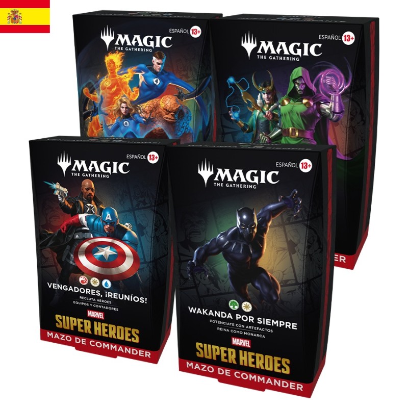 Trading Cards - Commander Deck - Magic The Gathering - Commander Deck Set - Marvel Super Heroes Trading Cards - Commander Deck - Magic The Gathering - Commander Deck Set - Marvel Super Heroes