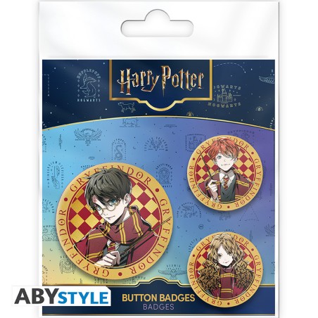 Badge - Harry Potter - Harry, Hermione & Ron