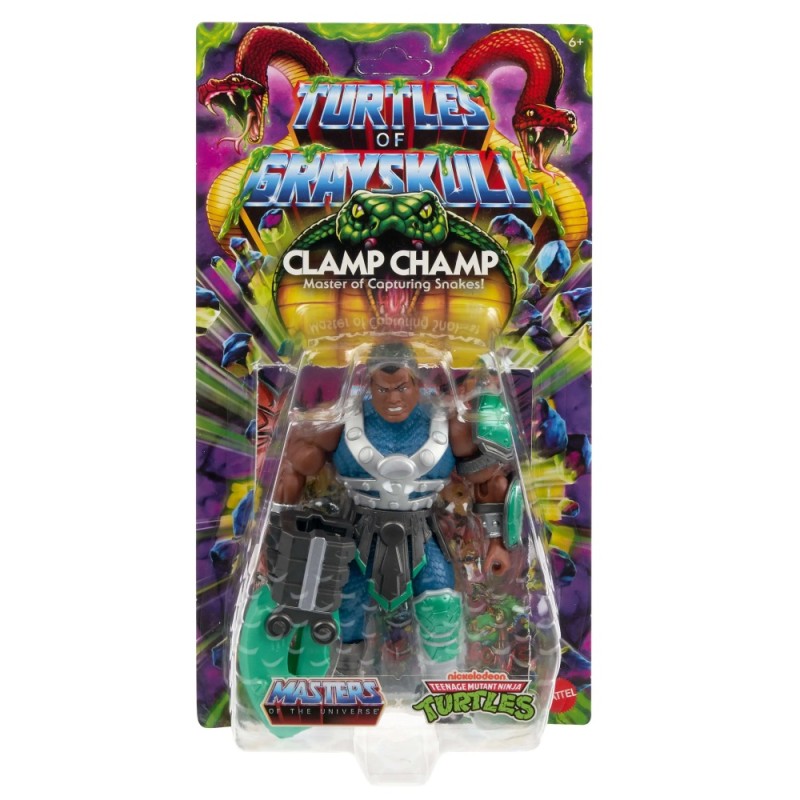 Action Figure - Origins Figurine - MOTU X TMNT - Clamp Champ