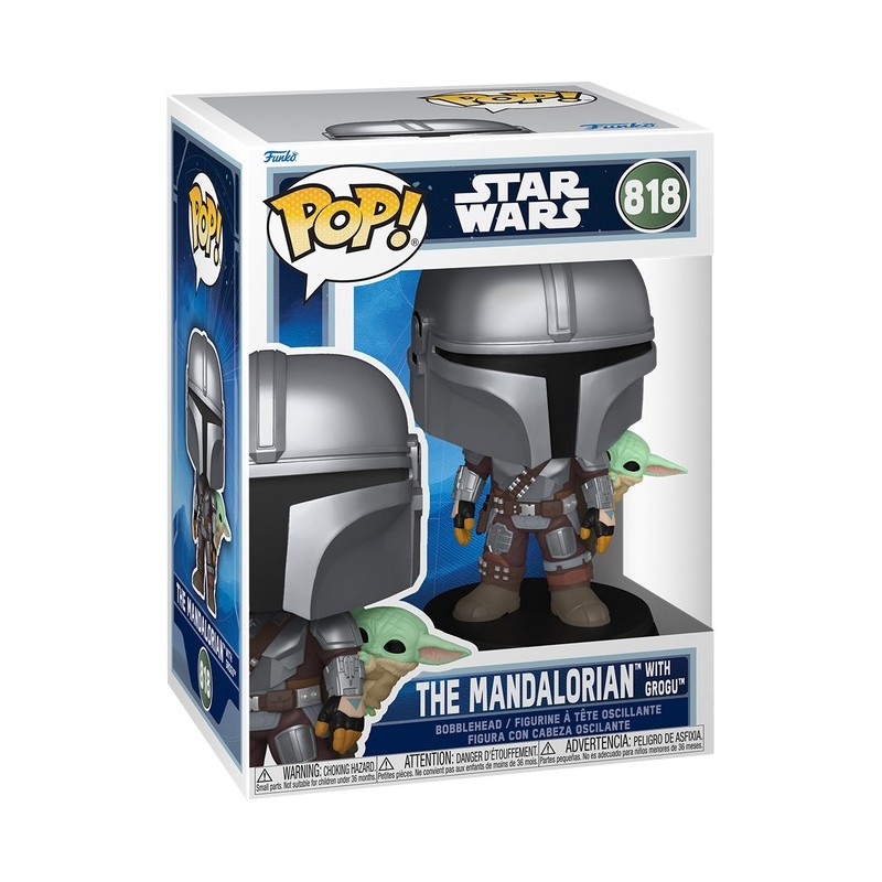 POP - POP Movies - Star Wars - 818 - The Mandalorian with Grogu POP - POP Movies - Star Wars - 818 - The Mandalorian with Grogu