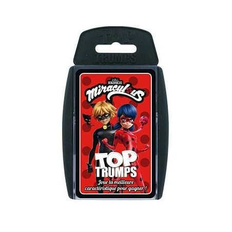 Bataille - Hasard - Pour enfants - Cartes - Miraculous : Les Aventures de Ladybug et Chat Noir - Top Trump