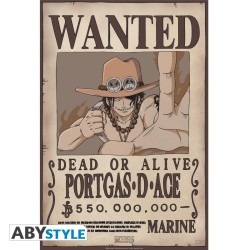 Poster - Set of 2 - One Piece - Wanted Luffy & Ace - Portgas D. Ace