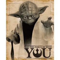 Poster - Star Wars - Yoda, May the Force be With You